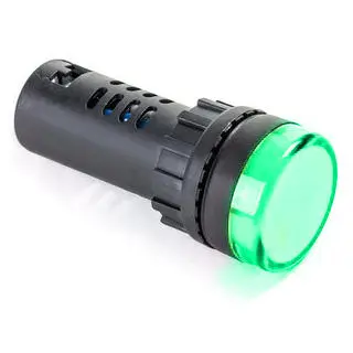 Лампа AD16-22D (LED) матрица d22мм зеленый 220В AC