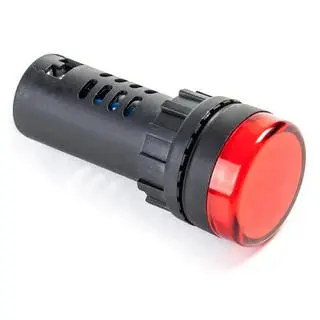 Лампа AD16-22D(LED)матрица d22мм красный 220В AC