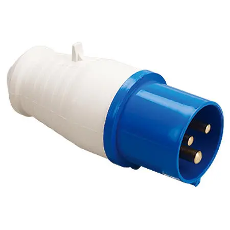 Вилка силовая 013 2P+PE 16А 220В IP44