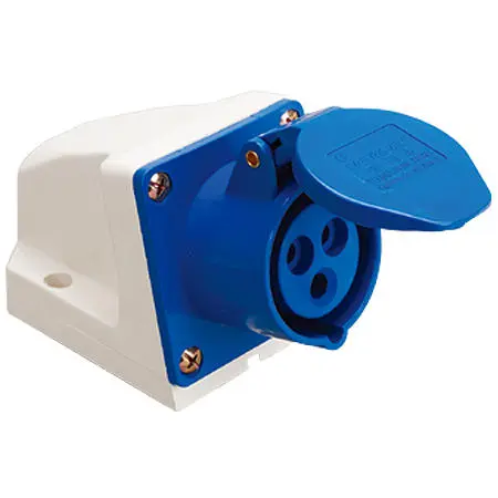 Розетка AM-113-6 16А 2P+E IP44