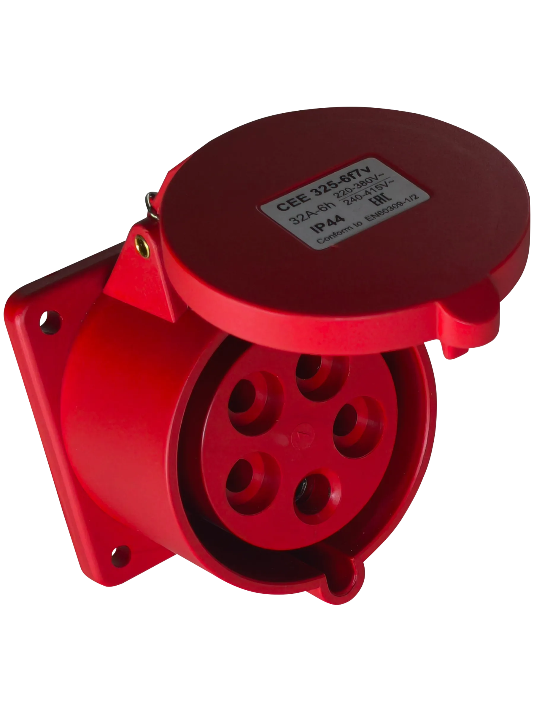 Розетка CEE 325-6f7v 32А 3P+N+E IP44