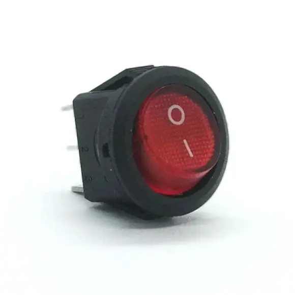 Клавишный переключатель KCD5-102-2-C3-R/3P On-On, 3А/250В