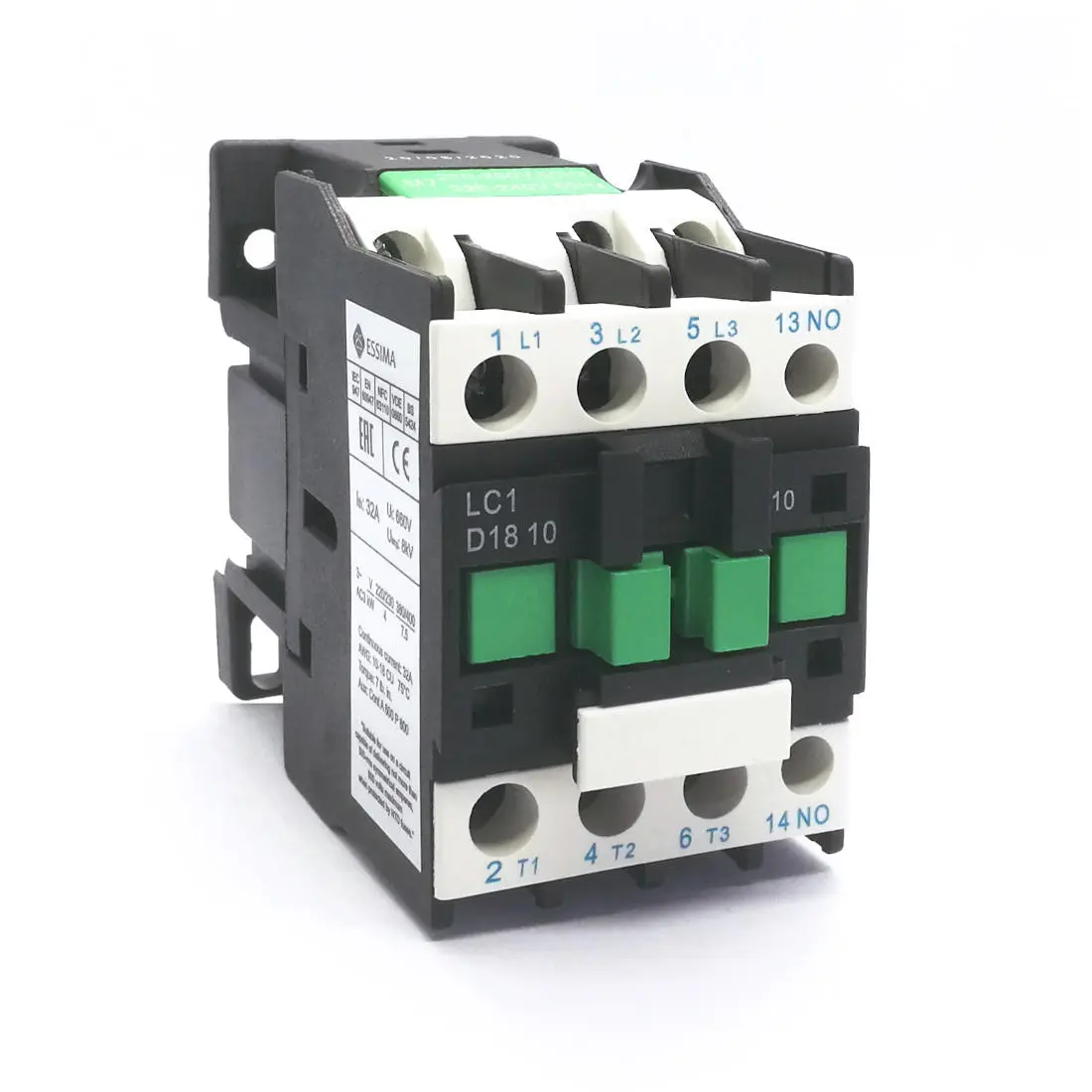 Контактор LC1-D1810 3P 1NO 110В 50/60Гц