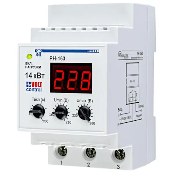 Реле напряжения РН-163 «Volt Control» 63А