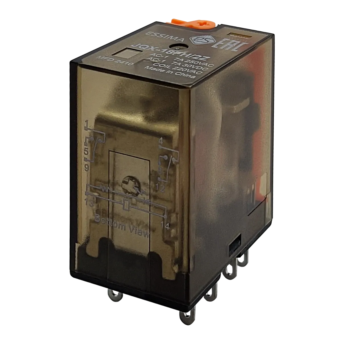 Реле JQX-18FH/2Z 220VAC