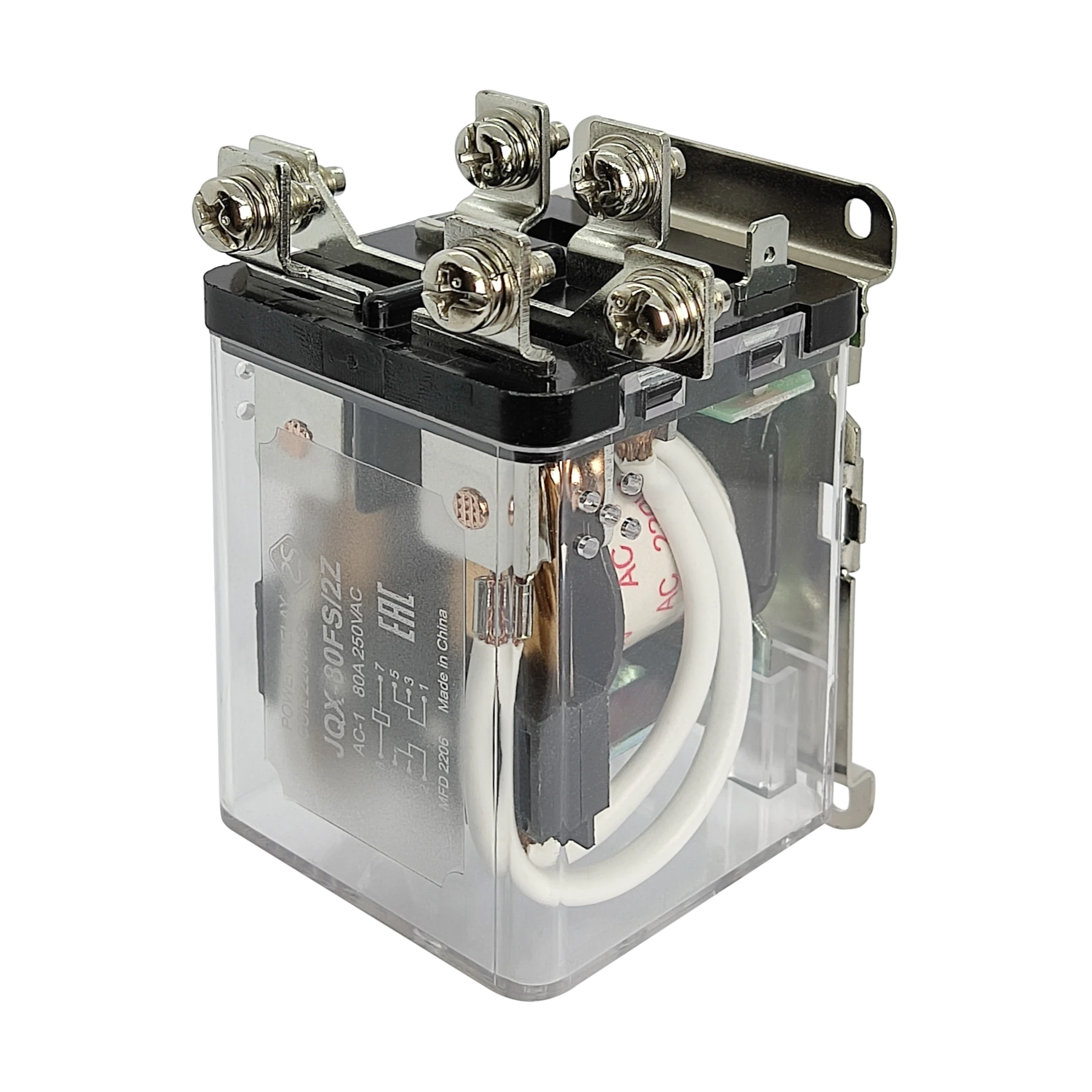 Реле электромагнитное JQX-80FS/2Z 220Vac