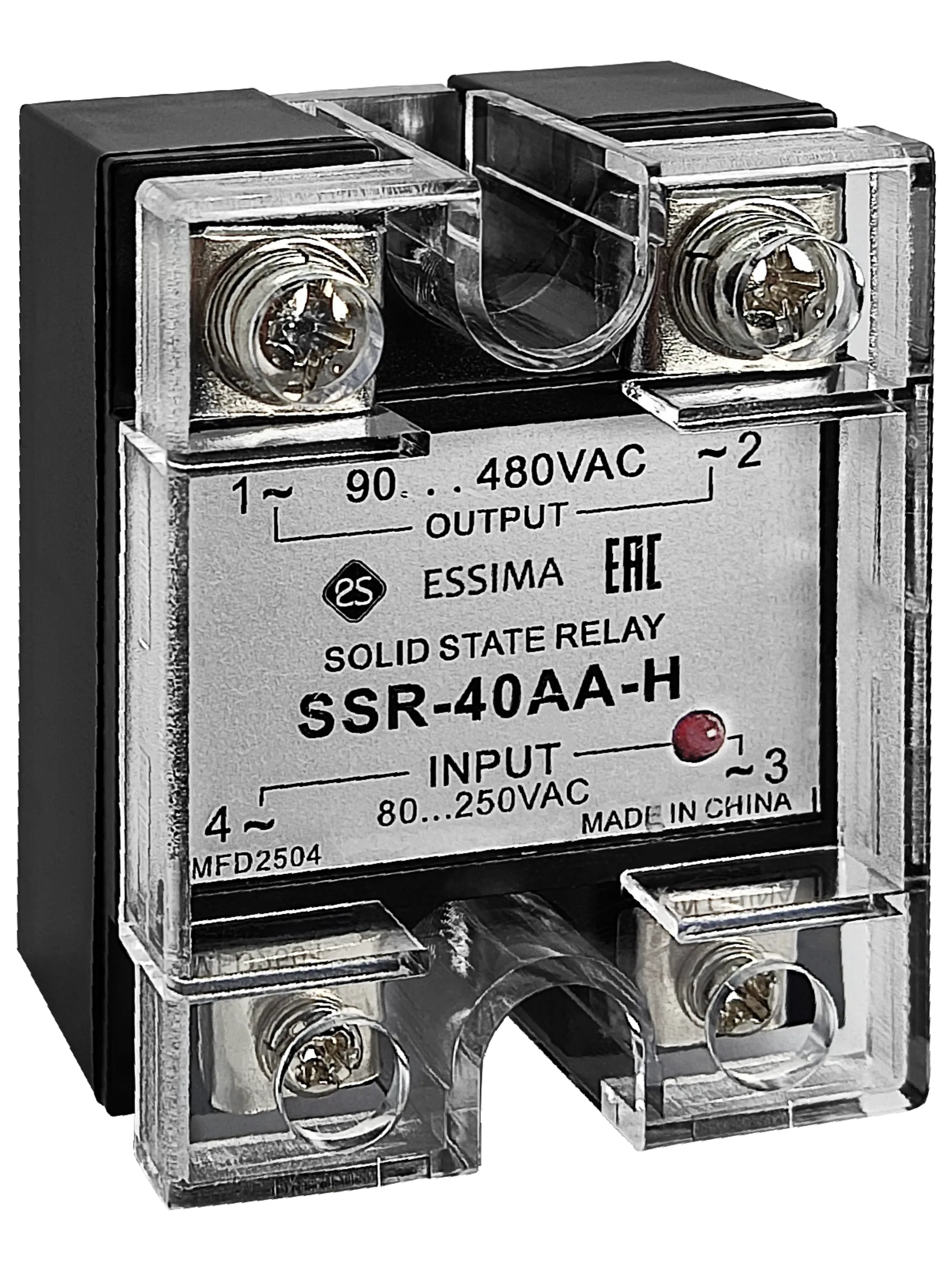 Твердотельное реле SSR-40АA-H черное