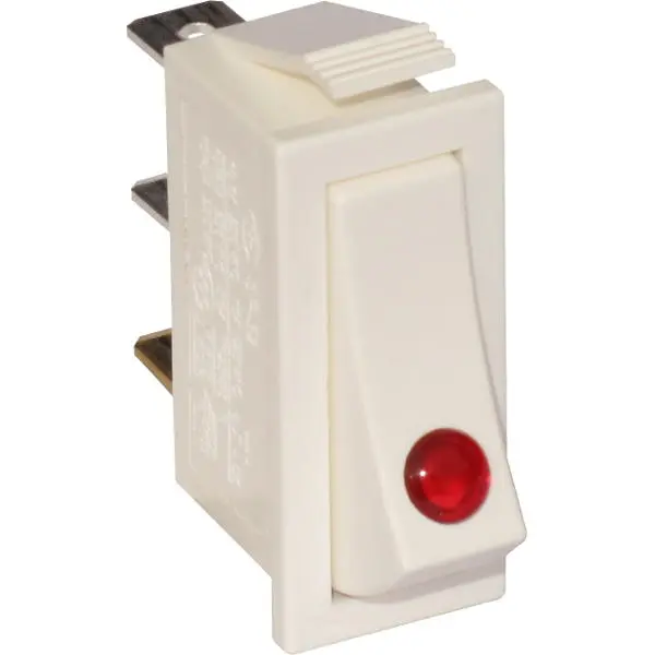 Клавишный выключатель SR32N WHITE LIT RED