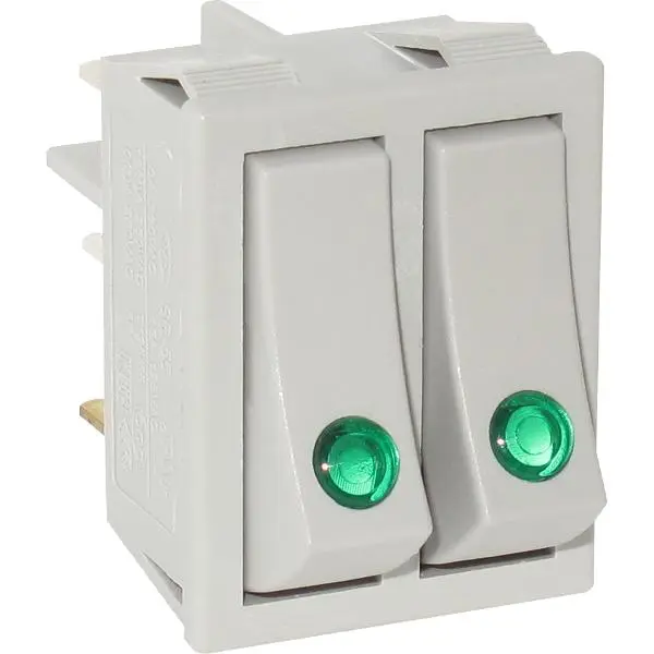 Клавишный выключатель SR55 GR LIT GREEN
