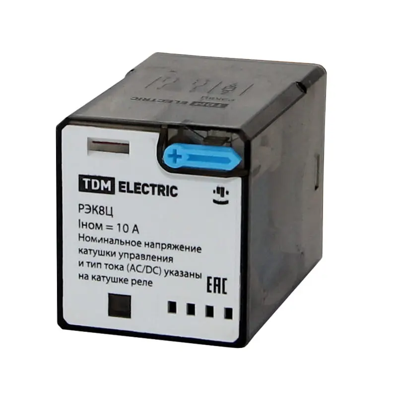 Реле РЭК8Ц/2 10А 12В DC SQ0701-0102 (без разъема Р8Ц арт. SQ1503-0019)